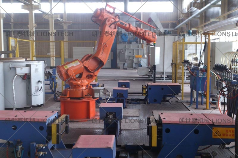 Automatic casting unit